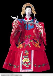 传统文化-红色的美女戏偶杨门女将 传统文化-红色的美女戏偶杨门女将
