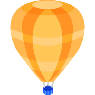 彩色热气球装饰元素