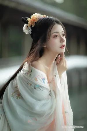 清纯可爱的古装写真高清少女图片素材