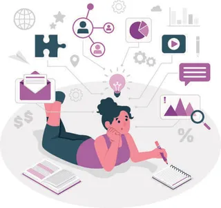 扁平化人物场景办公互联网等距ai矢量设计网页海报UI素材插画