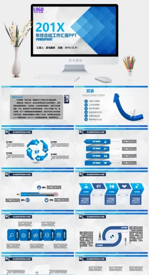 年终总结工作汇报预览图