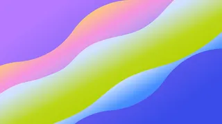 极简剪纸波浪弥散光渐变背景图