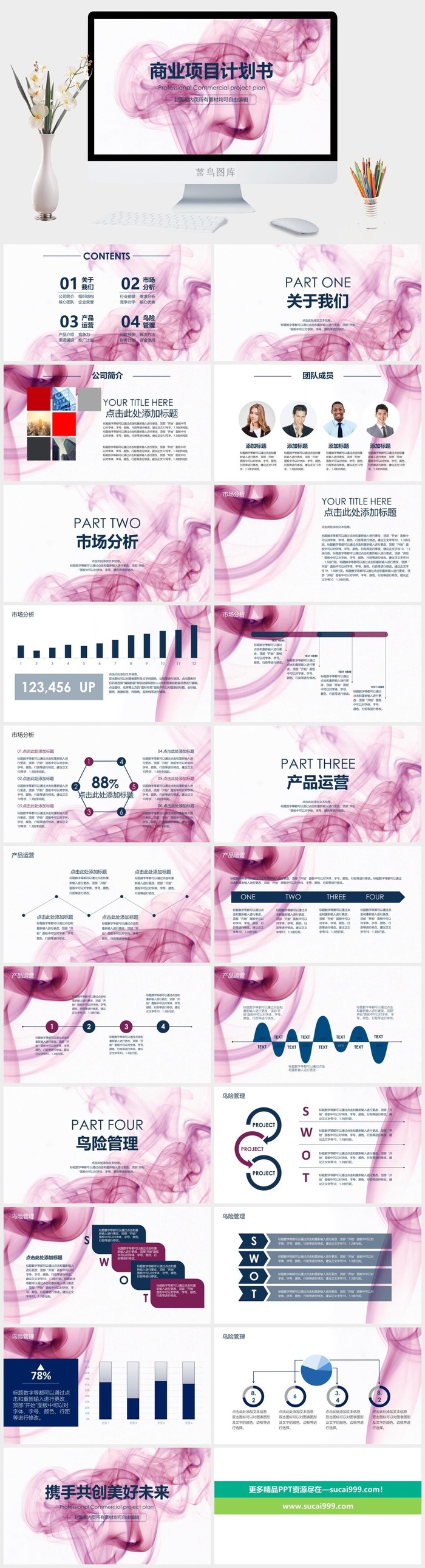 商业项目计划书PPT模板