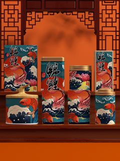 中国风国潮新春春节包装样机模板