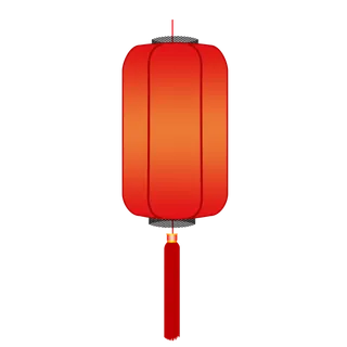 卡通手绘灯笼中秋节元宵节花灯新年海报元素PNG免扣PS素材