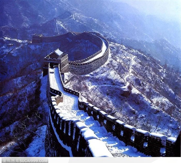 雪白的万里长城