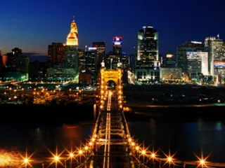 城市壁纸夜中灯