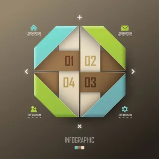 免抠潮流彩色标贴