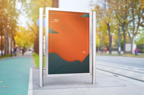 中国风国潮海报背景psd分层模板