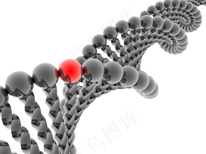 螺旋结构分子模型图片