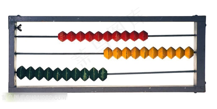 老式珠算摄影素材