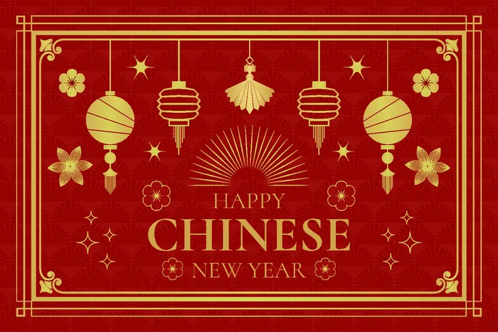 新年海报贺卡红包背景ai矢量模版下载