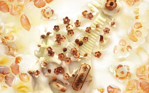 雕塑玉雕背景风景