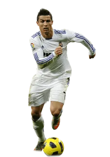 足球运动员踢球射门免抠