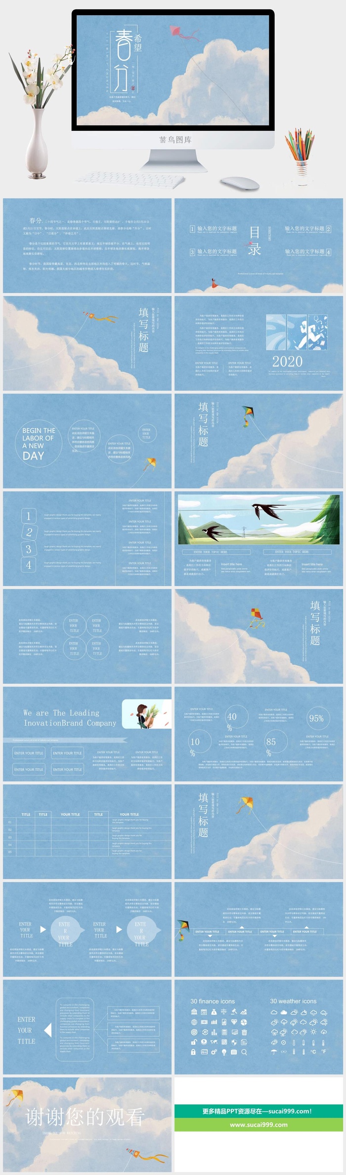 春分节气文化活动模板