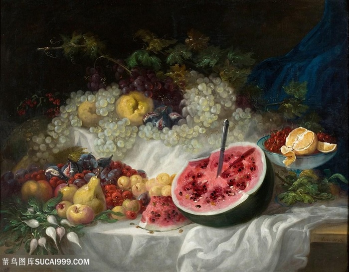 水果油画图片
