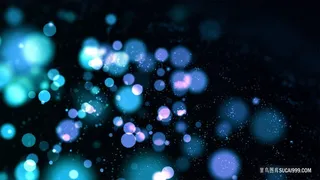 蓝色渐变粒子扩散炫光光斑背景