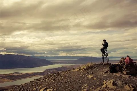 黄土沟壑地貌摄影照