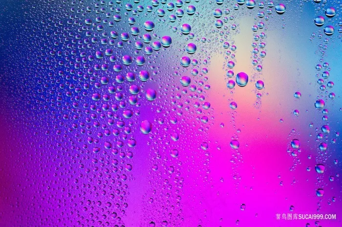 渐变色彩水珠背景