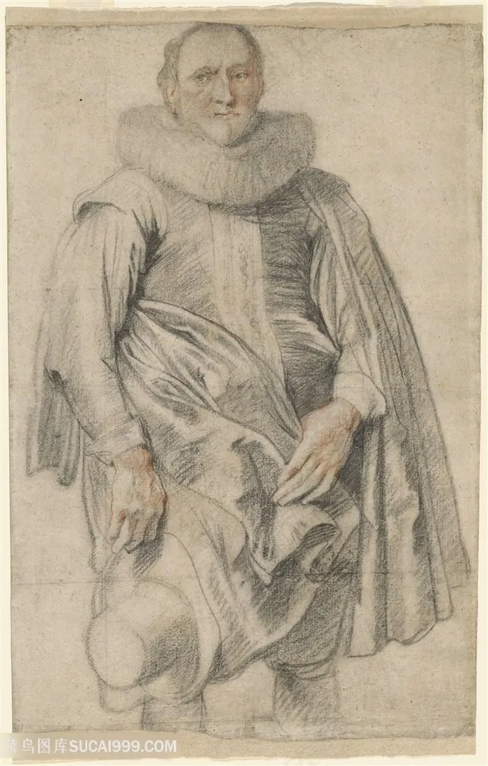 素描男士胡须男肖像装饰画