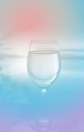 水杯  彩色背景  蓝色背景  浅色背景  海报