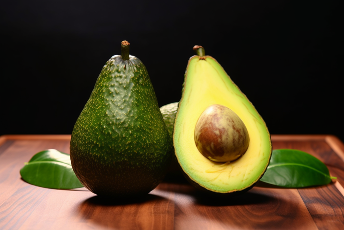 切开的牛油果水果摄影图