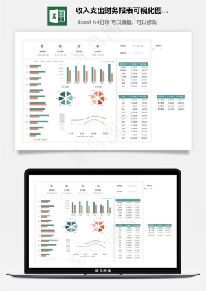 收入支出财务报表可视化图表