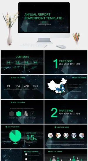 大气简洁企业公司介绍商务PPT模板预览图