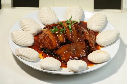 干豆角扣肉22元