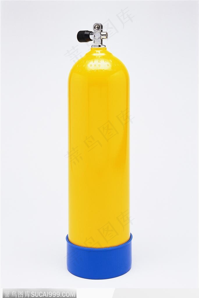 运动装备-黄色的氧气瓶