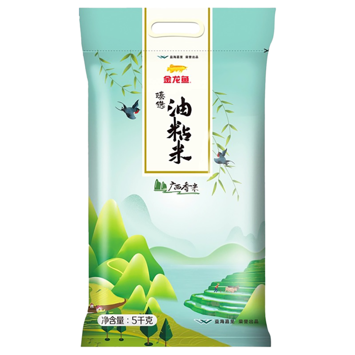 金龙鱼臻选油粘米5千克超市商品白底图免抠实物摄影png格式图片透明底