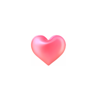 粉色立体爱心免扣素材
