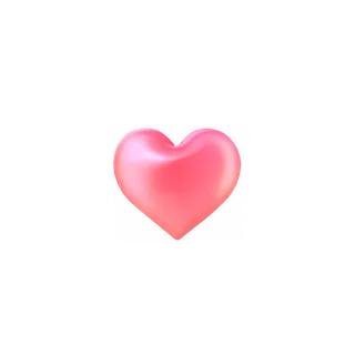 粉色立体爱心免扣素材
