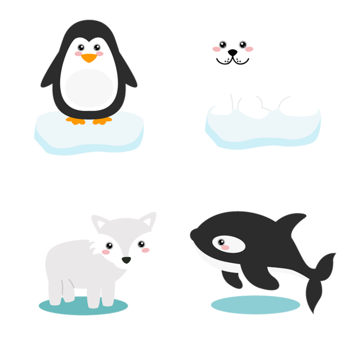企鹅海豚狐狸