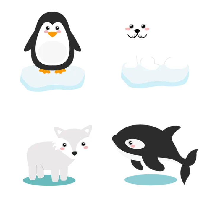 企鹅海豚狐狸