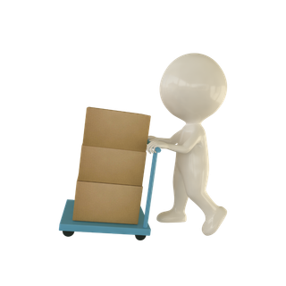 3D商务小人合作火柴人办公白领团队小黑人元素PNG设计素材模板