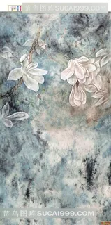 水彩花朵背景图