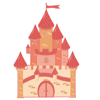 卡通风可爱城堡免扣PNG手绘插画图片 (29)