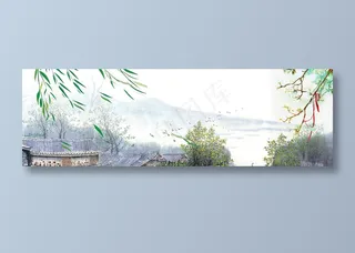 山水水墨画素材