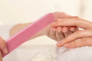 手部护理美甲图片