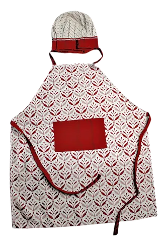 简约风格儿童款带帽围裙