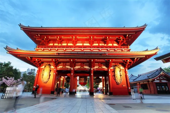 日本浅草寺建筑图片