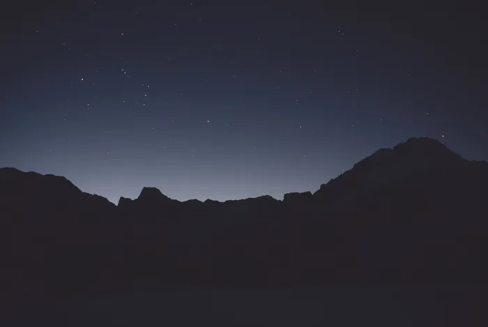 高清唯美星空夜空山林