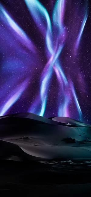 绿色极光壁纸图片