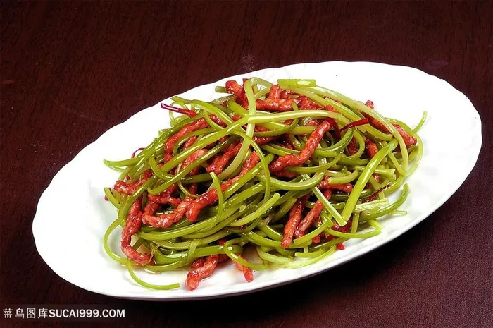 手撕牛柳传统餐饮美食高清菜谱用图中华美食