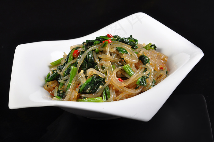 菠菜菜拌粉条