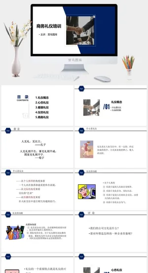 经典职业商务礼仪PPT培训课件预览图