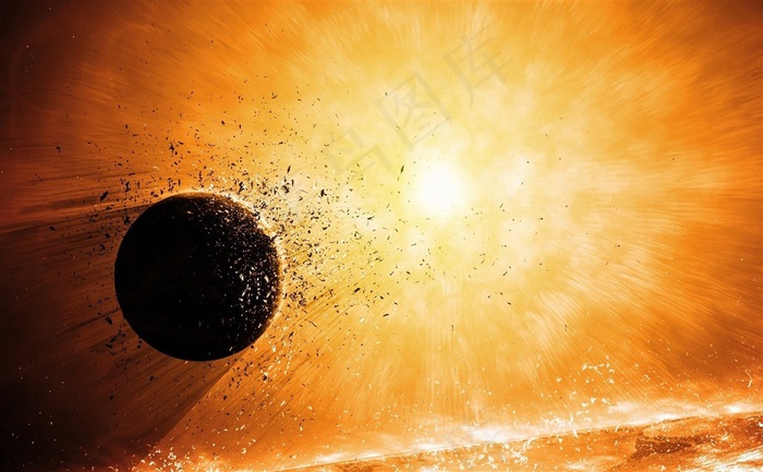 宇宙爆炸星际爆炸星球爆炸冲击力背景