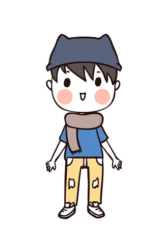 简约风PNG卡通小人动漫动画人物免扣图片素材 (20)