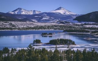 冬天唯美雪景自然风光摄影图